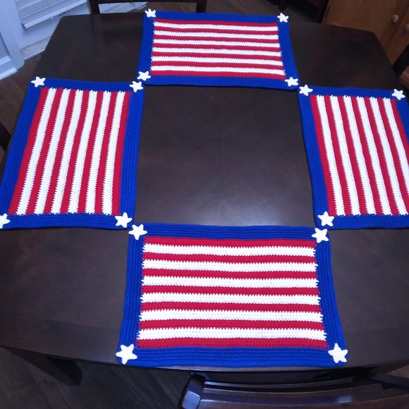 Crochet Placemats - Set of 4 - Picture 4 of 4